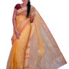 infashiow chanderi Yellow silk saree