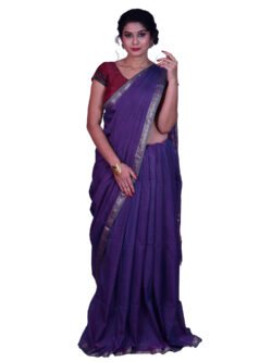 Infashiow Purple Saree