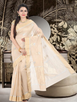 Infashiow Dark Beige Colored Saree